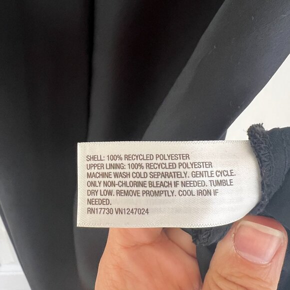 Black Satin Slip Dress Midi/Long Target Slip Dress - Size Large - Picture 6 of 6